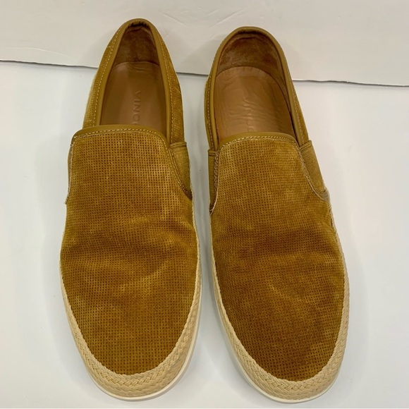 VINCE Chad Perforated Sport Suede Slip-On Sneakers main image 4